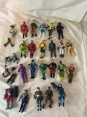 VTG GI JOE 3 3/4” Action Figure Lot Of 25 Army Builder  ARAH • $41