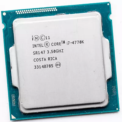 Intel Core I7-4770K SR147 LGA1150 3.5GHz Quad Core Processor Overclocking Ready • $42