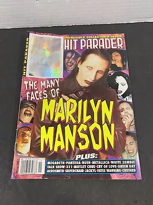 November 1997 Hit Parader Magazine-The Many Faces Of Marilyn Manson-missing Page • $19.99