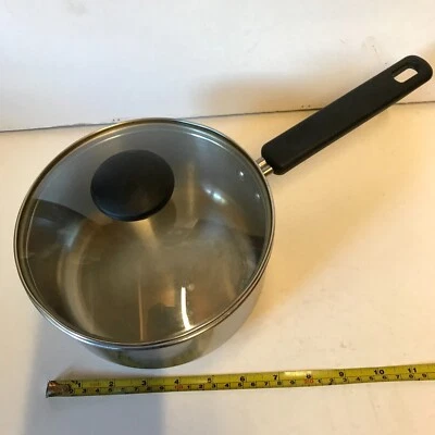 £11 • Buy Quality Prestige Stainless Steel Saucepan With Glass Lid - Size 18 Cm
