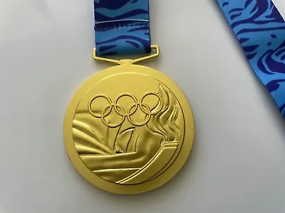 Sydney 2000 Olympic Gold Medal With Silk Ribbons & Stand Exact Replica • $29