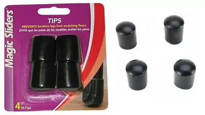 Magic Sliders 97488 Vinyl Leg Tip Black 1  (4 PK) • $6.72