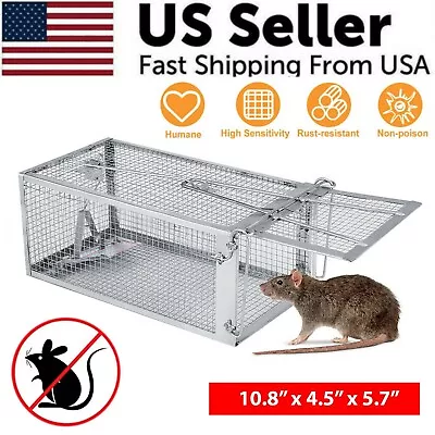 New Cage Trap Live Humane For Squirrel Chipmunk Rat Mice Rodent Animal Catcher • $11.35