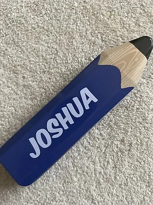 Branded/Personalised “Joshua” Metal Pencil Case/Tin. Great Gift. BRAND NEW • £2.50