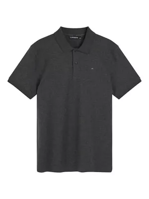 J. Lindeberg Troy  Mens Medium Dark Grey Golf Polo Shirt NEW NWT FMJT06549 • $44.99