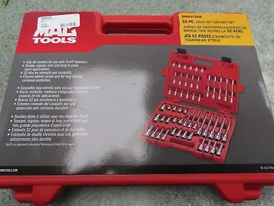 Mac Tools 52pc Star Bit Driver Set SMXVT52B Torx 1/4  3/8  And 1/2  Drive • $350