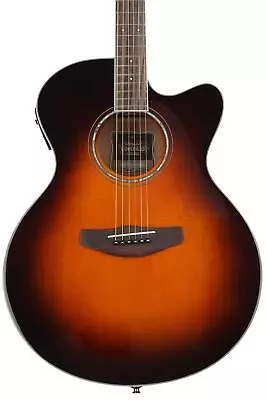 Yamaha CPX600 Medium Jumbo Cutaway - Old Violin Sunburst • $329.99