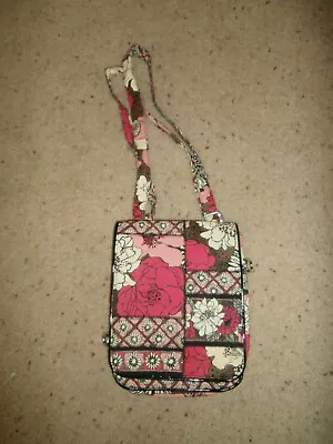 NEW Vera Bradley Mocha Rouge Hipster Crossbody Shoulder Bag ORGANIZER MESSENGER • $34.99