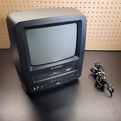 Sylvania 9  SSC092 Portable TV VHS VCR Combo RV Camper Retro Gaming No Remote • $149.50