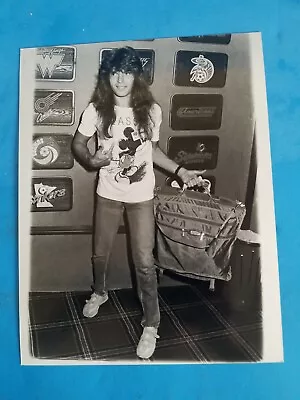 VTG PRESS CELEB PHOTO.9 X7 .1986 QUIET RIOT RUDY SARZO AT FORUM FOR VOLLYBALL*k3 • $5.56