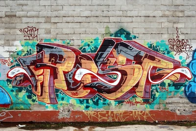 £49.90 • Buy Photo Wall Mural-GRAFFITI-(1198J-)-NON WOVEN-Wallpaper-Street Art Spray Paint 