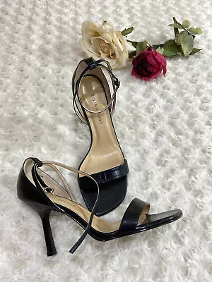 Colin Stuart Women Shoes  3.5  Stiletos Open Toe Sling Back S7.5M Black Leather • $24