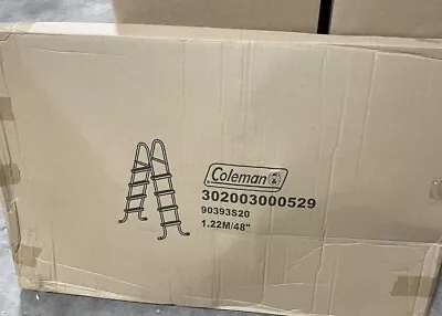 COLEMAN POWER STEEL DELUXE SERIES 18'x48  POOL 48  POOL LADDER Brand New • $99.99