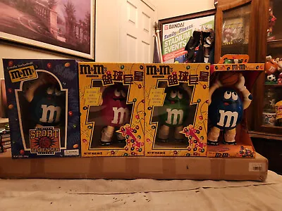 M&M's Candies 4 Basketball Player's Sports Dispensers In Box!! VERY RARE!! HTF!! • $1200