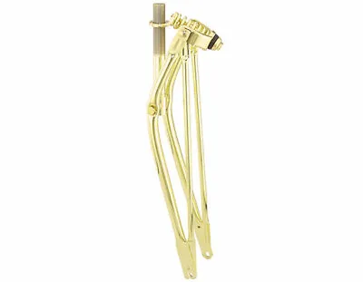 26” Gold Cruiser Bicycle Springer Fork Vintage Schwinn Chopper Bike 1  Headset • $74.79