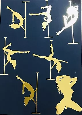 Pole Dancer Exotic Dancer Vinyl Decal Sticker Gift Decor Wall Car Card • £1.20