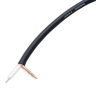Mogami 2964 Subminiature Coaxial Video Audio Cable 75 Ohms Thin Black Cable • £3.27