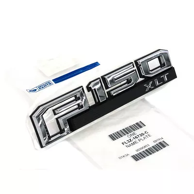 OEM NEW Front Fender Emblem Right Passenger Chrome  F-150 XLT  FL3Z-16720-C • $22.21