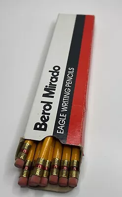 £19.41 • Buy Vintage Berol Mirado USA 174-1 Pencils Box No 1 Unsharpened Lot Of 8 Pencils