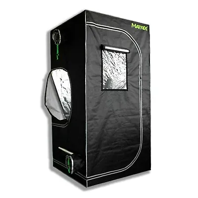 MATRIX 3'x3' Hydroponic Grow Tent Room 600D Reflective Diamond Mylar 36 X36 X72  • $74.99