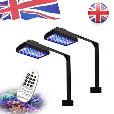 PopBloom LED Aquarium Light For Coral Marine Aquarium Reef Light For 90cm Tank • £166.80