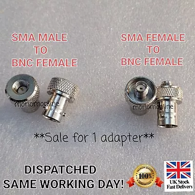 £3.29 • Buy BNC Female To SMA Male/Female Adapter ( BNC F To SMA M/F ) 🇬🇧 