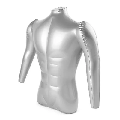Newsmarts Inflatable Male Mannequin Half Body With Arms Torso Shirt Form Disp... • $40.59