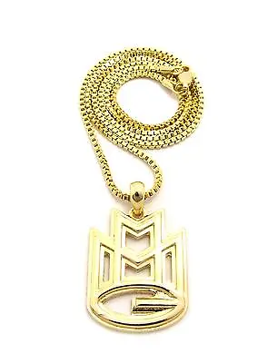New Maybach Music 'MMG' Pendant &24  Box/Cuban/Rope Chain Necklace - XZP33 • $14.95