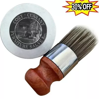 4/8oz Wise Owl Furniture Salve For Leather With Boar Bristle Brush • $7.19