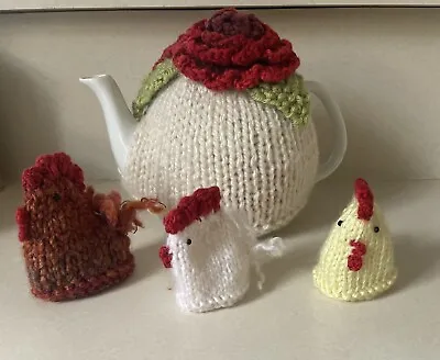 £83.31 • Buy Handmade Tea Cozy Tea Cover & Egg Cozy Warmer & Floral Teapot Kitchen Decoration