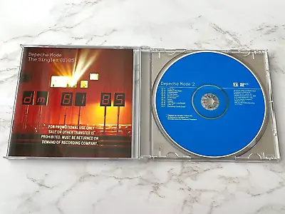 Depeche Mode The Singles 81 85 CD PROMO! 1998 W/Hype Sticker! Dave Gahan RARE! • $34.99
