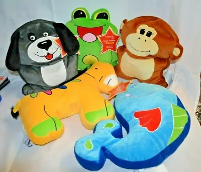 U PICK HORSE Whale MONKEY Frog PUPPY Animal Pillow Soft Kids CHILD SQUISHY DORM • $13.98