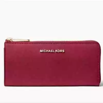 Michael Kors Jet Set Travel Saffiano Leather Continental Wristlet NWOT • $99