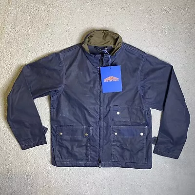 Survivalon Jacket Mens Medium Blue Waxed Water Repellent Full Zip Pockets NWT • $99.88