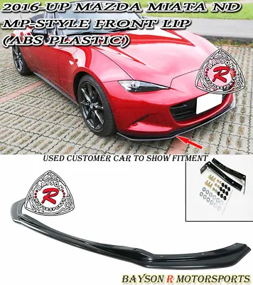 $149.99 • Buy Fits 16-23 Mazda Miata MX5 ND ND2 ND3 MP-Style Front Lip (ABS)