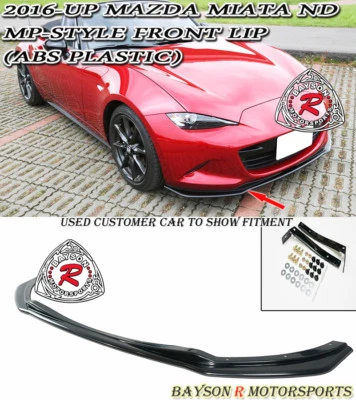 $149.99 • Buy Fits 16-23 Mazda Miata MX5 ND ND2 ND3 MP-Style Front Lip (ABS)