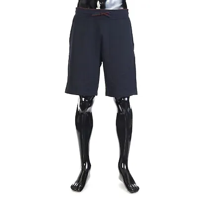 LORO PIANA 1290$ Navy Blue Cairns Bermuda Shorts - Cotton & Linen Jersey • $990