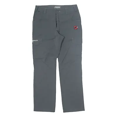 MAMMUT Outdoor Mens Trousers Grey Regular Tapered W30 L30 • £20.99