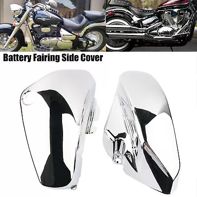 Motorcycle L&R Chrome Battery Fairing Side Cover For Suzuki Boulevard C50 VL800 • $63.63