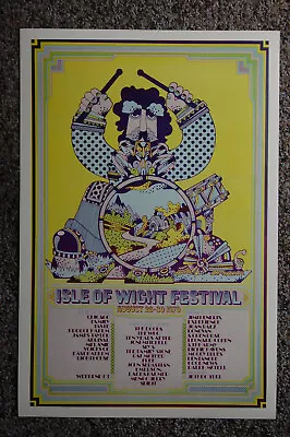 $4 • Buy Isle Or Wight Concert Poster 1970 #1 The Doors Chicago Jimi Hendrix The Who --