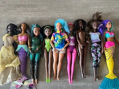 African American Barbie Doll Lot OF 9 Disney Mermaid • $30