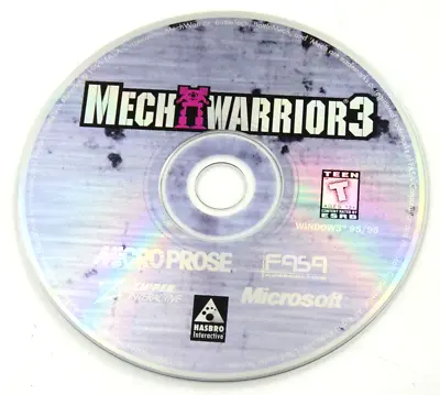 MechWarrior 3 Mech Warrior Disc Only (PC CD-ROM Game 1999) • $17.95