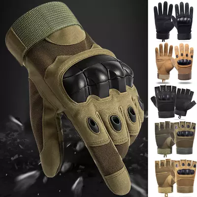 Military Tactical Glove Winter Full Finger Fingerless Gloves Army Combat Hunting • $13.99