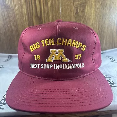 Vintage Headmaster Minnesota Golden Gophers 1997 Big Ten Champs Cap Hat • $29.99