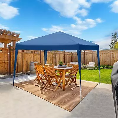 3mx3m Pop Up Gazebo Garden Marquee Awning Beach Party Camping Tent Canopy Blue • £49.99