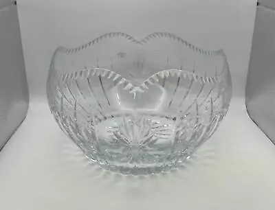 Faberge Crystal EMPRESS CROWN 9  Round Serving Bowl • $101.99