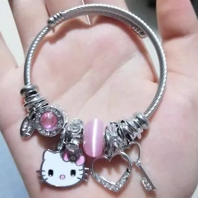 New Kawaii Sanrioed Hellow Kittys Cute Bracelet For Girls' Gift • $19.46