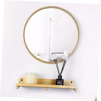 Entryway Mirror With Shelf And Key Holder Key Hook With Mirror Decorative Gold • $63.58