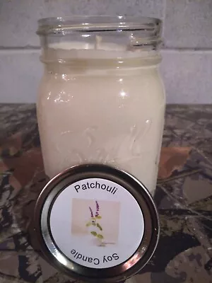 Patchouli  | Strong Scented | Soy Candle | 16 Oz. Jar | Homemade • $16.99