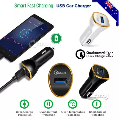 QC3.0 Fast Charging USB Car Charger Adapter For IPhone Samsung Galaxy Oppo LG • $4.49